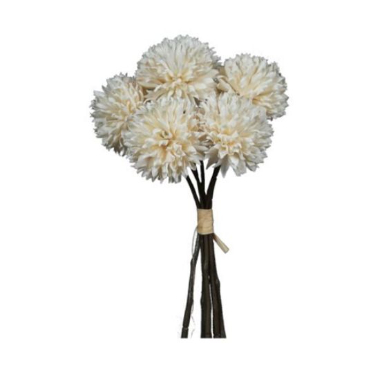 Artificial Pom Pom Bunch 22cm - Cream