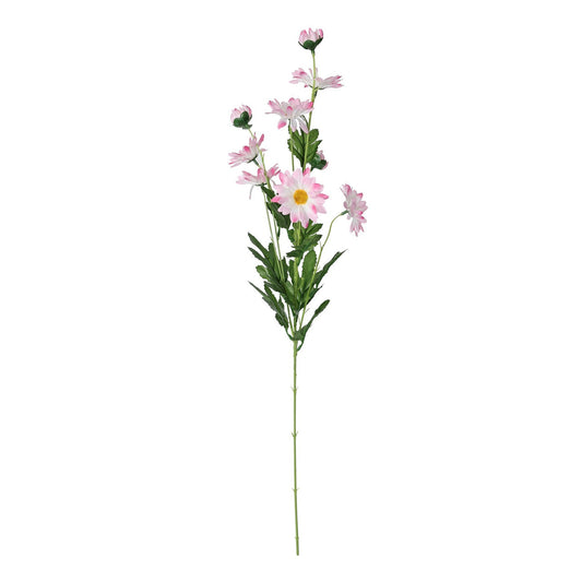 Artificial Pink Silk Wild Daisy Spray 84cm