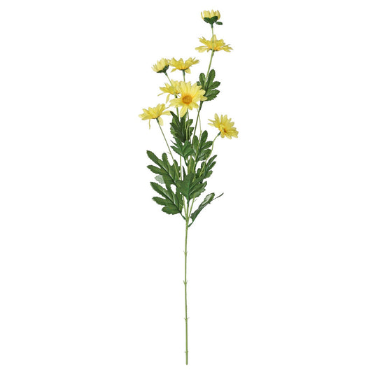 Artificial Yellow Silk Wild Daisy Spray 84cm