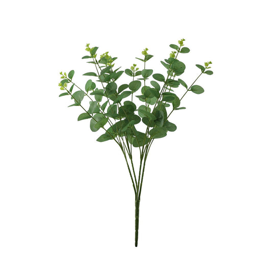 Artificial Green Eucalyptus Bush 46cm