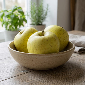Pack of 3 Artificial Decorative Yellow Apples 8cm