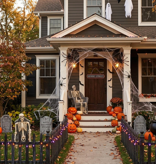 Spooky Street Hanging Metal Sign