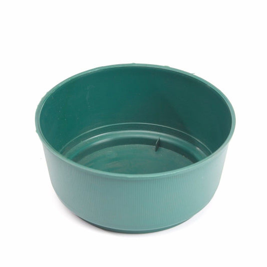 Pack of 5 Green Plastic Bulb Bowls - 18cm