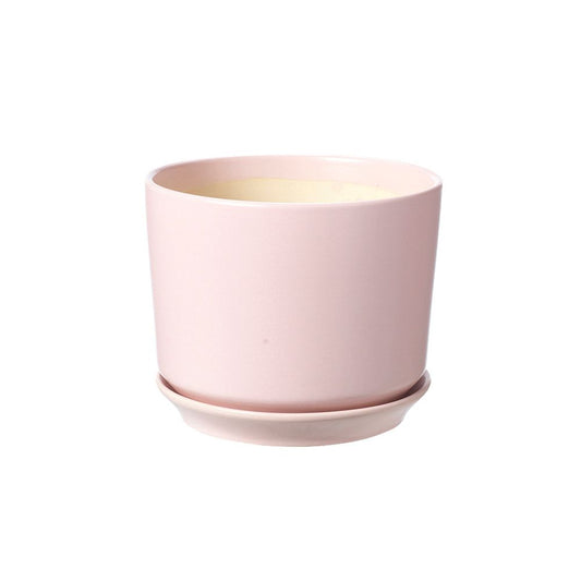 Ceramic Footed Plant Pot - Cotton Candy