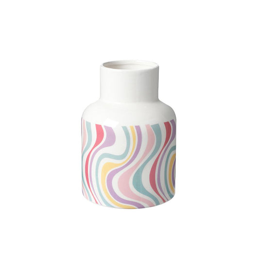 Candy Swirl Ceramic Vase H20.5cm