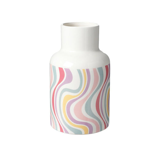 Candy Swirl Ceramic Vase H25cm