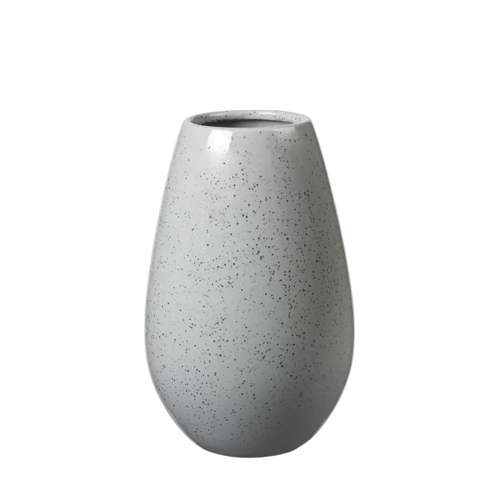 Ceramic Speckled Round Vase - Grey