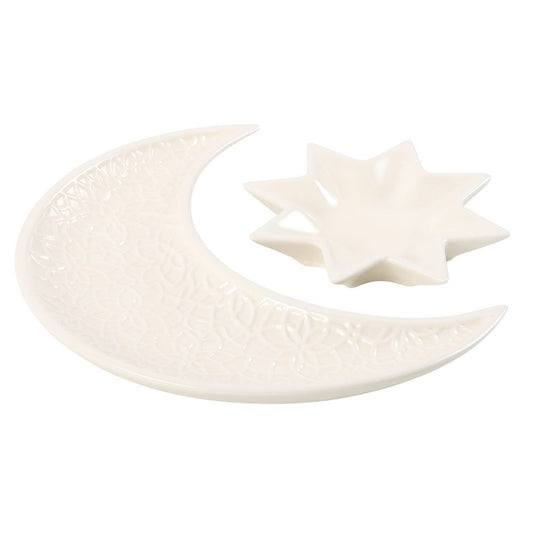 Crescent Moon and Star Trinket Dishes