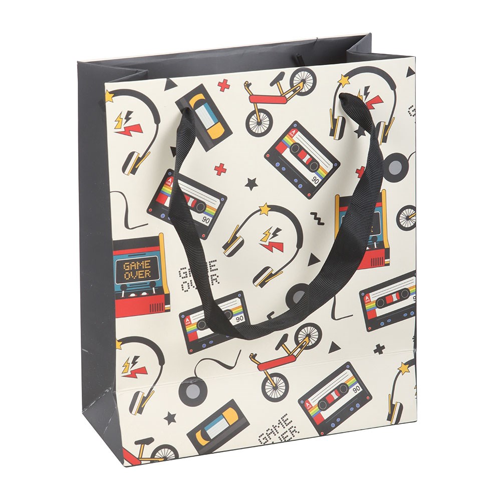 Medium Retro 80s Print Gift Bag