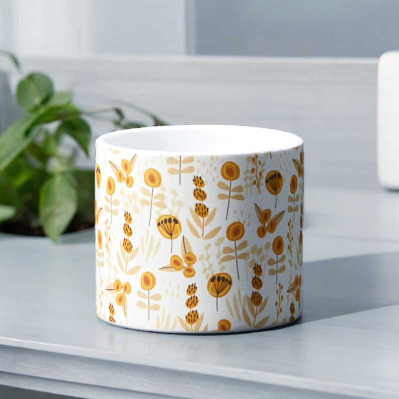 Boho Ceramic Indoor Plant Pot - 12 cm