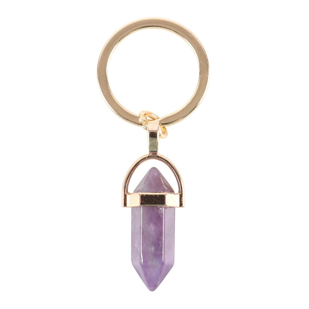 Amethyst Crystal Keyring