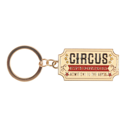 Admit One to the Abyss Circus Ticket Keyring