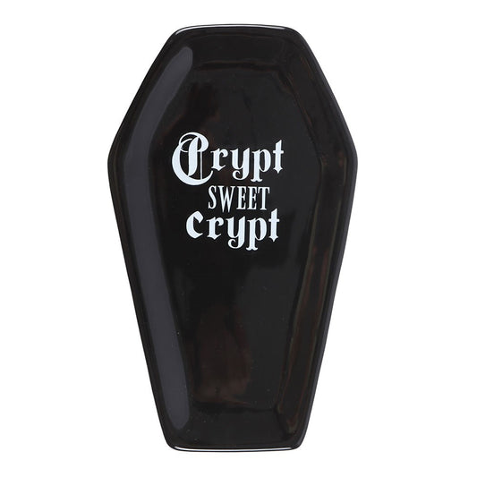 Crypt Sweet Crypt Black Coffin Trinket Tray