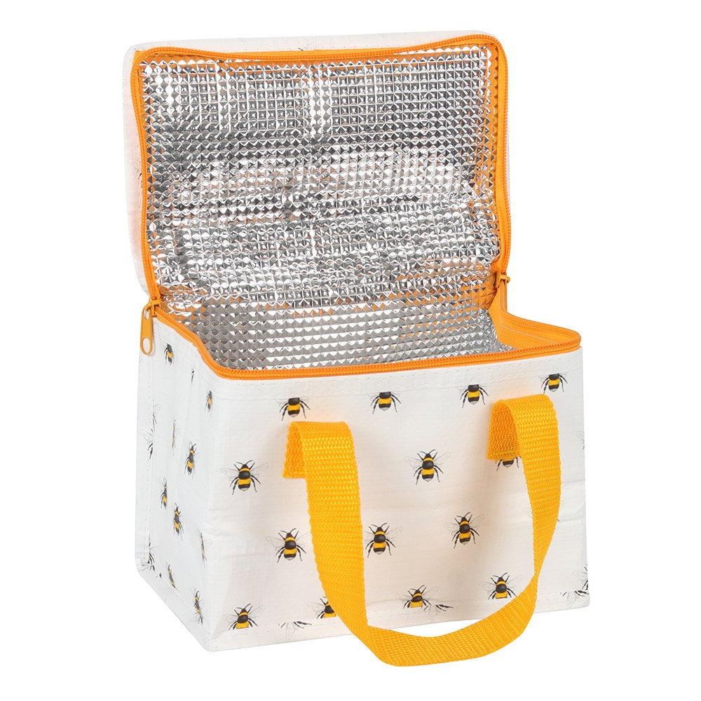 Bee Print Insulated Lunch Bag