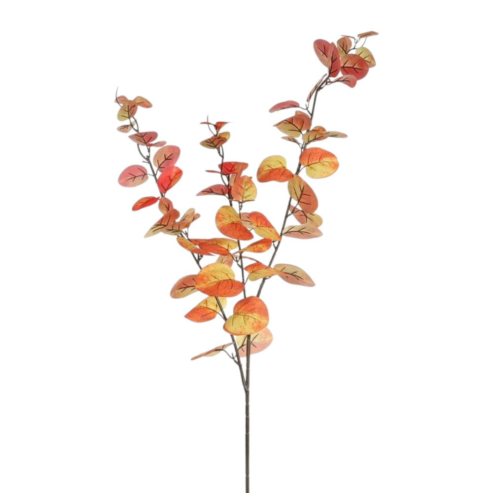 Artificial Orange Eucalyptus Foliage Stem 100cm
