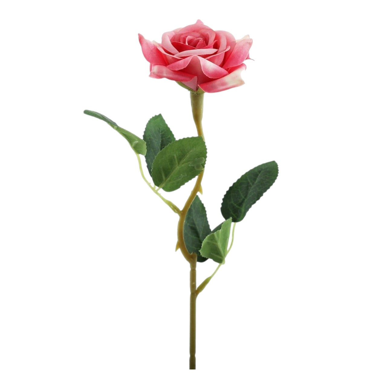 Artificial Dark Pink Rose Stem (8cm Head)