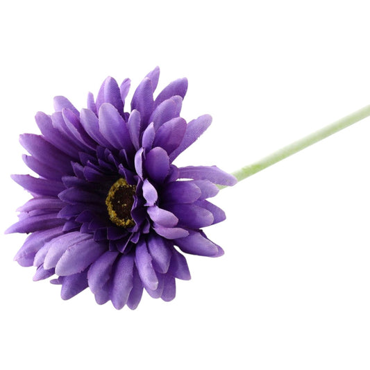 Artificial Single Purple Gerbera Stem 52cm
