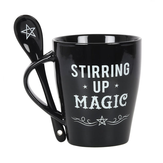 Ceramic Mug and Spoon Set - Stirring Up Magic