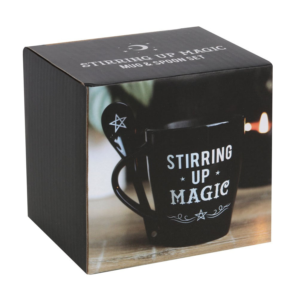 Ceramic Mug and Spoon Set - Stirring Up Magic