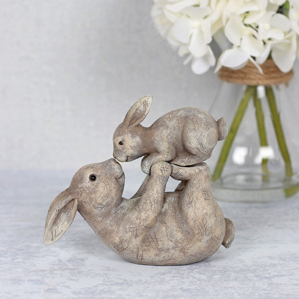 Mother & Child Rabbit Ornament