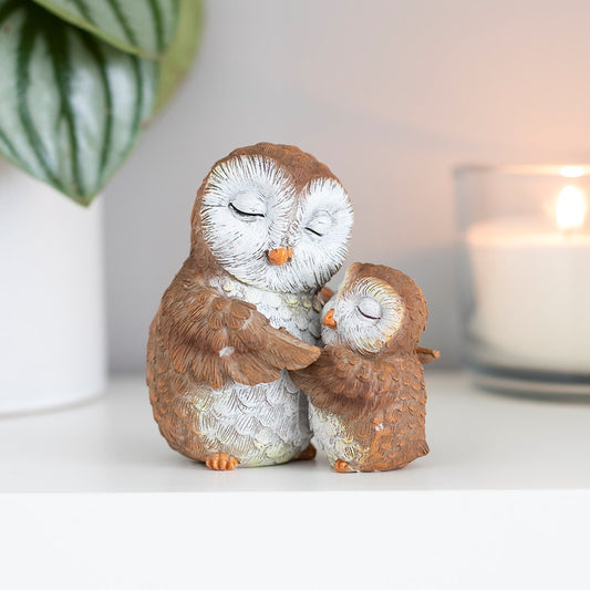 Owl Mother and Baby Ornament