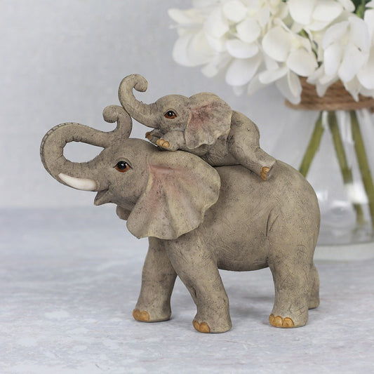Mother & Baby Elephant Ornament