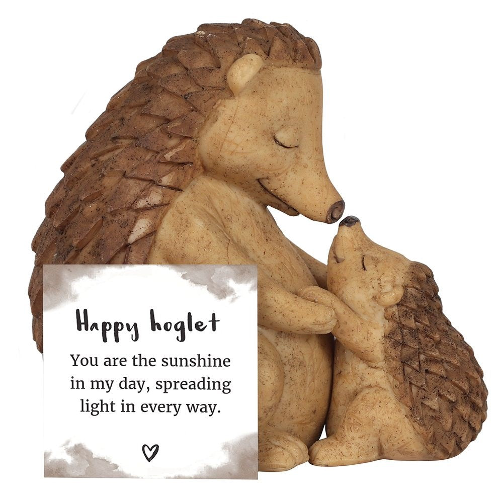 Mother and Baby Hedgehog Ornament