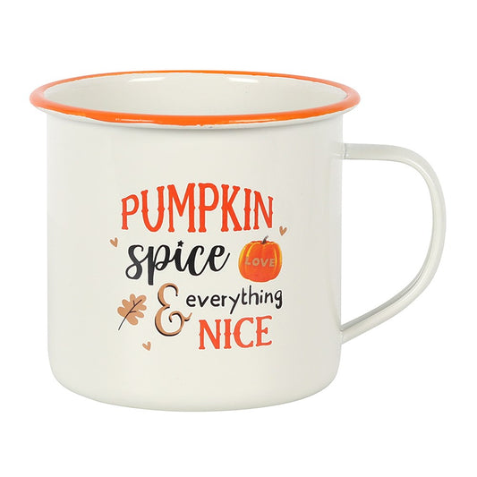 Classic Enamel Pumpkin Spice Mug