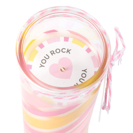 Candy Stripe Candyfloss Tube Candle