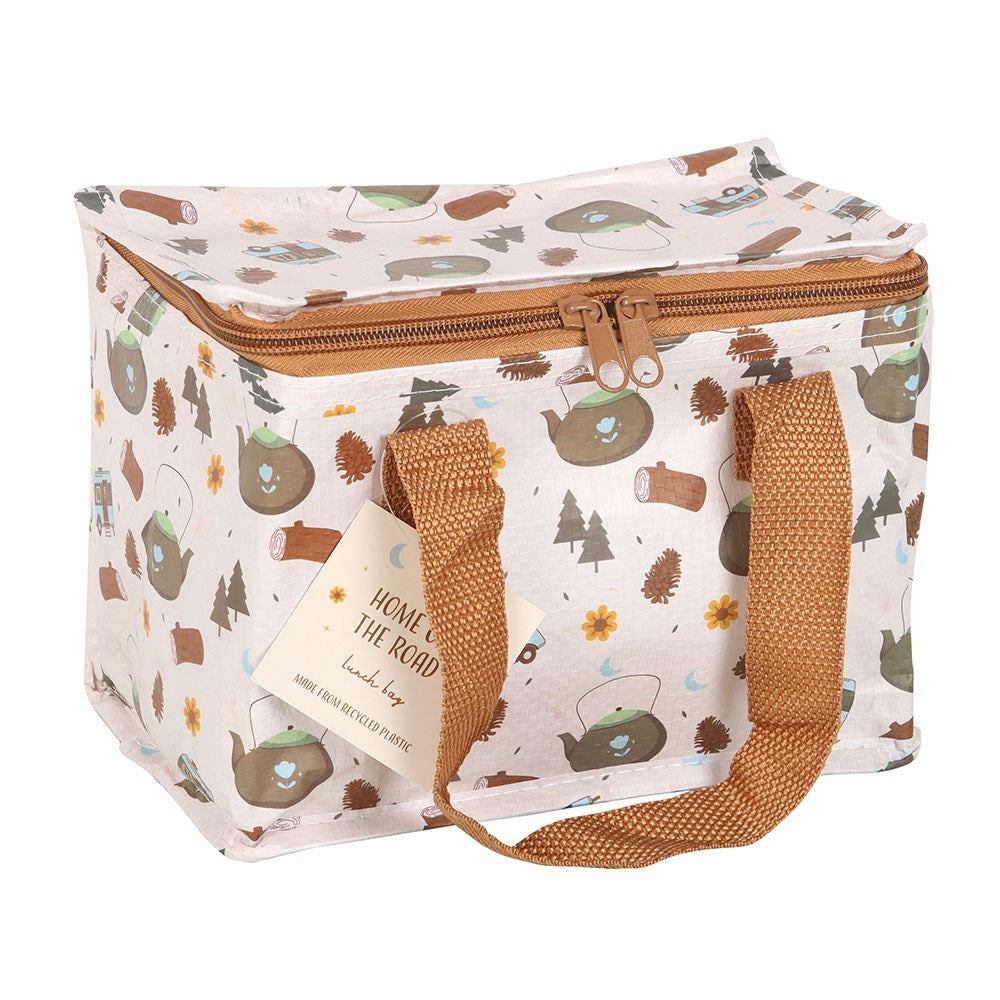 Home on the Road Camping Print Insulated Lunch Bag