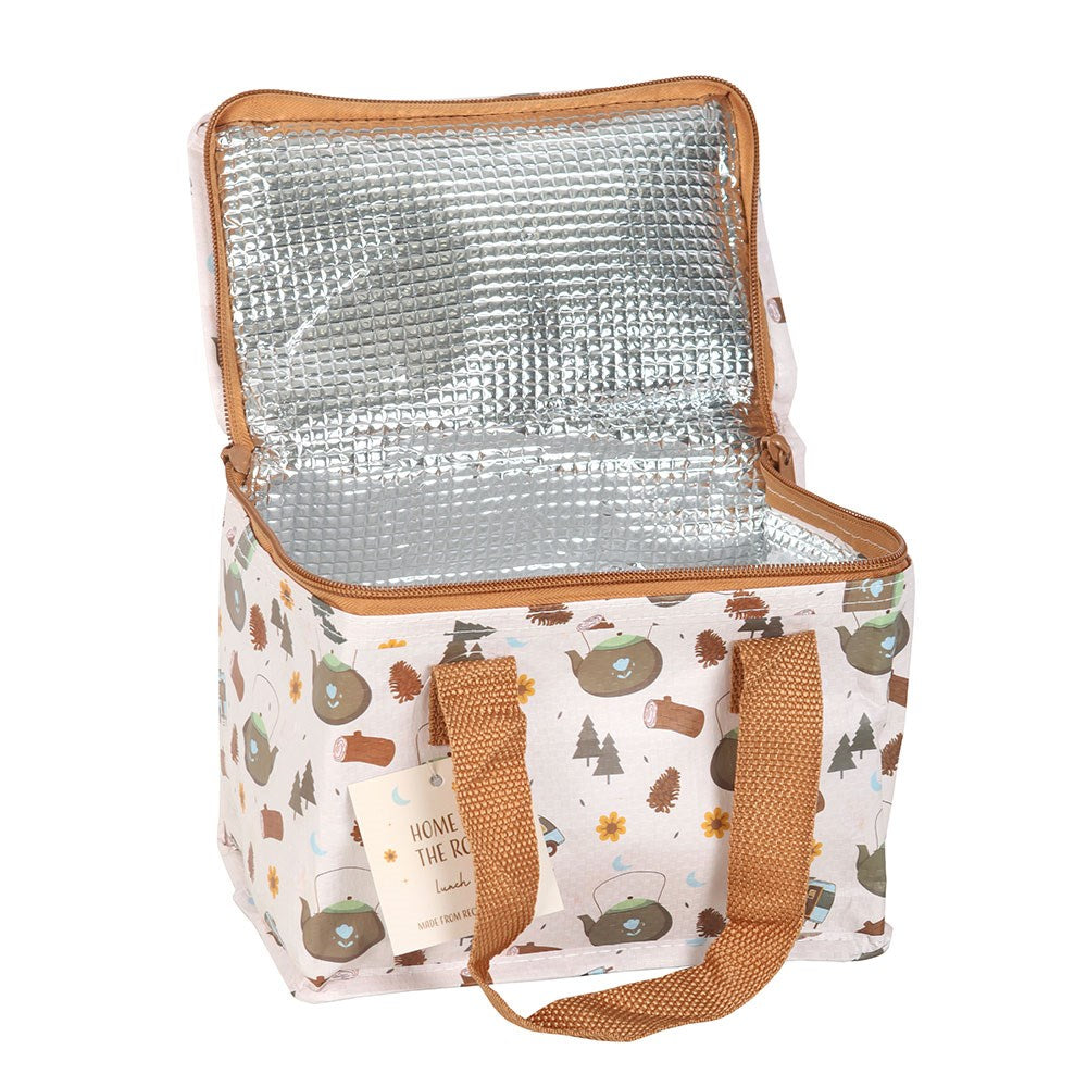 Home on the Road Camping Print Insulated Lunch Bag