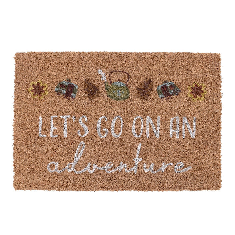 Let's Go on an Adventure Coir Doormat