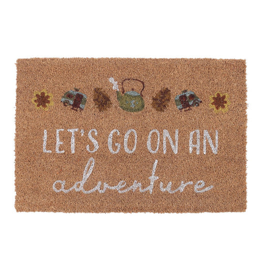 Let's Go on an Adventure Coir Doormat