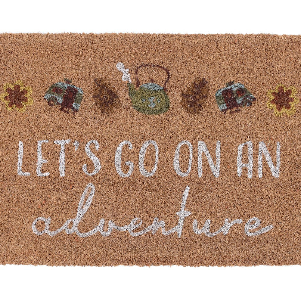 Let's Go on an Adventure Coir Doormat