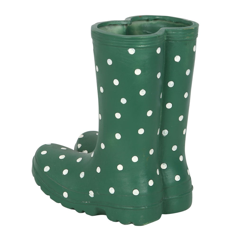 Welly Boot Planter - Green
