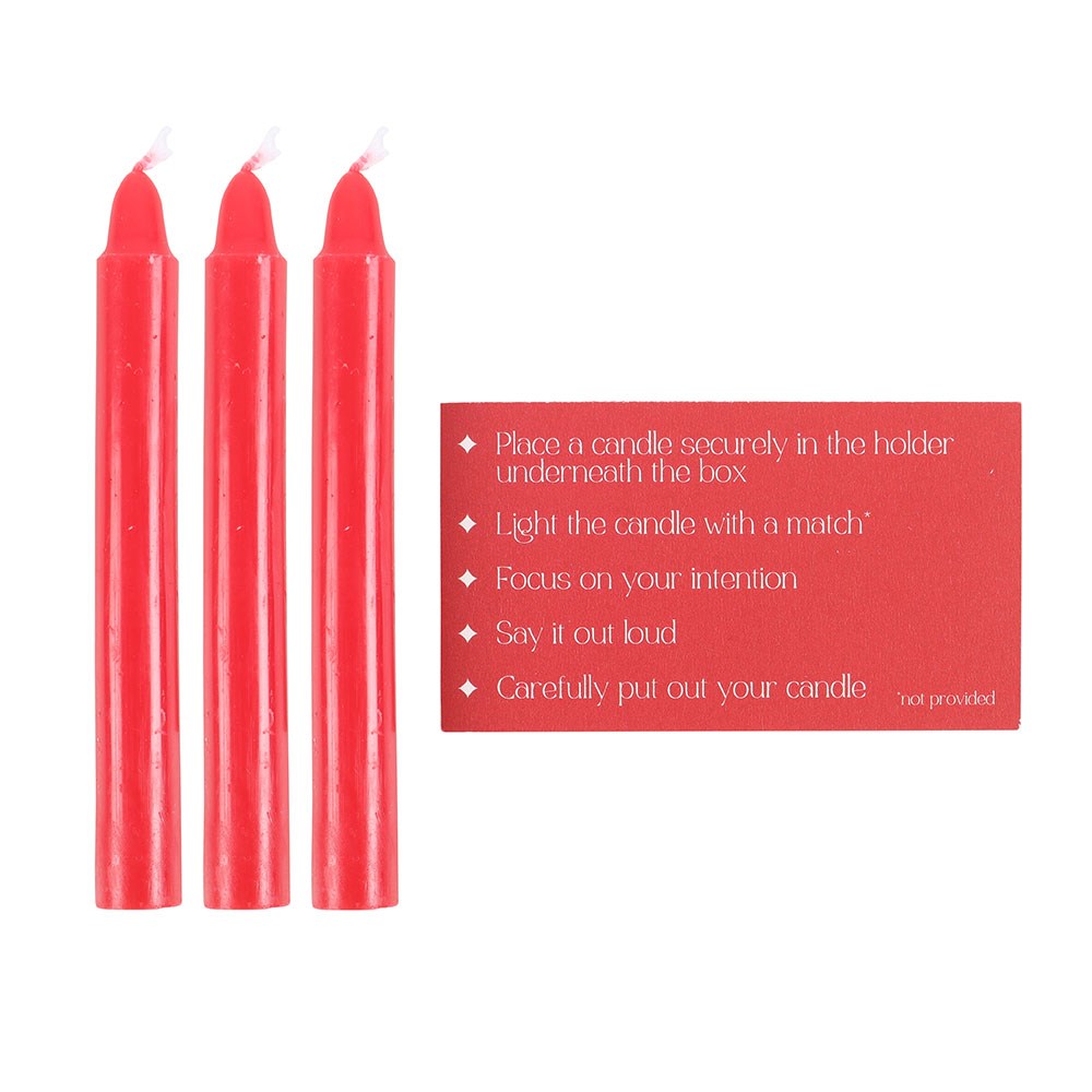 Set of 3 Love Spell Candles In A Box