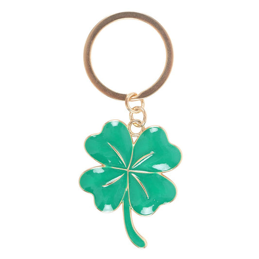 Lucky Four-Leaf Clover Keyring