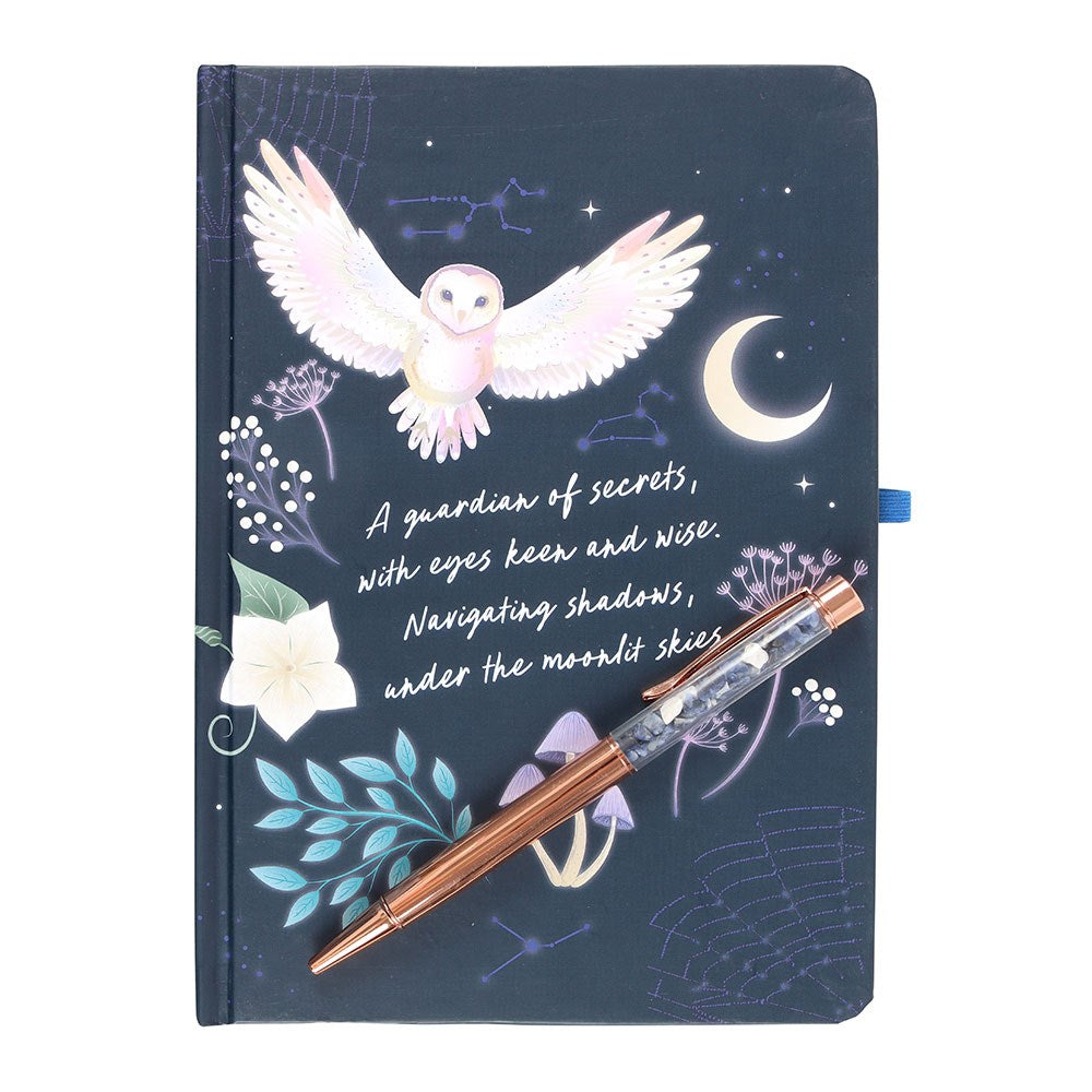 Night Owl Journal with Sodalite Pen - A5
