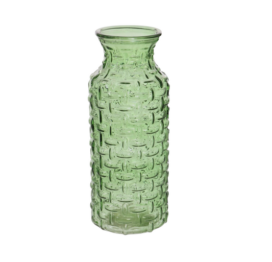 Cylinder Woven Vase - Green