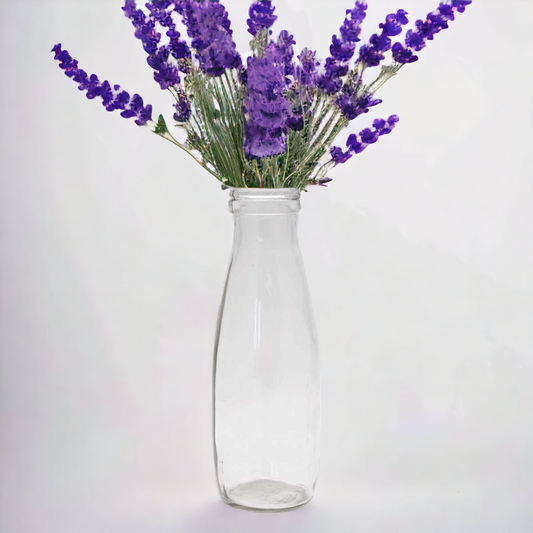 Glass Milk Bottle Vase