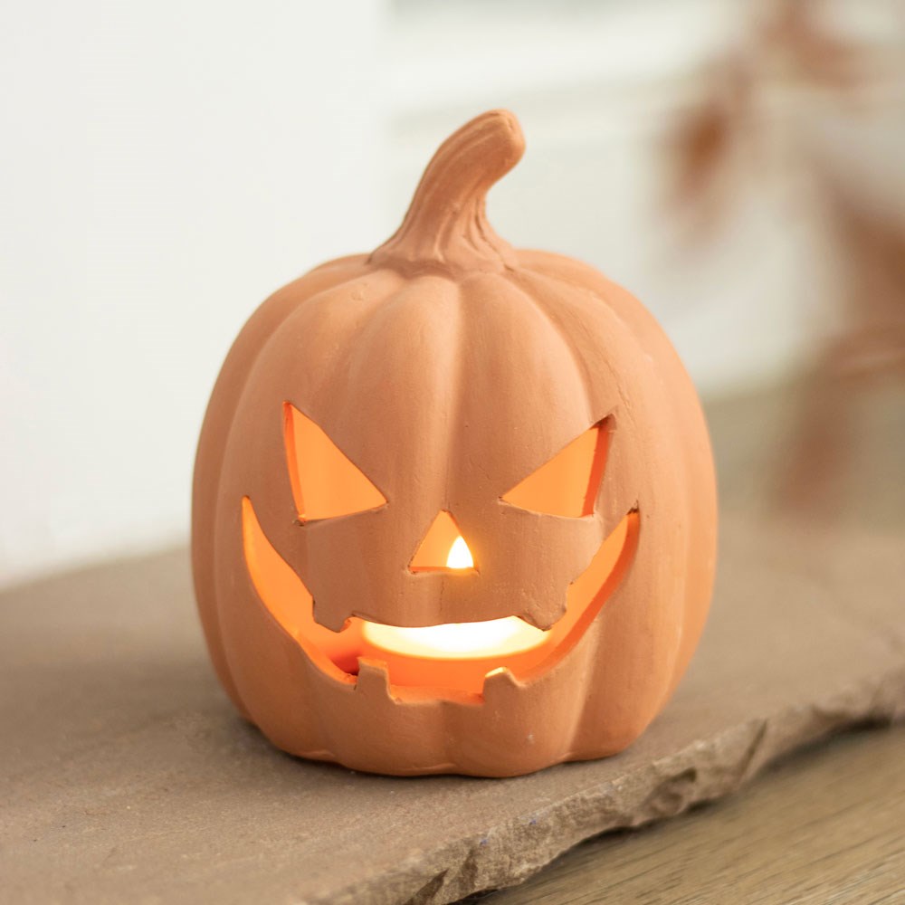 Terracotta Pumpkin Ornament 12.5cm