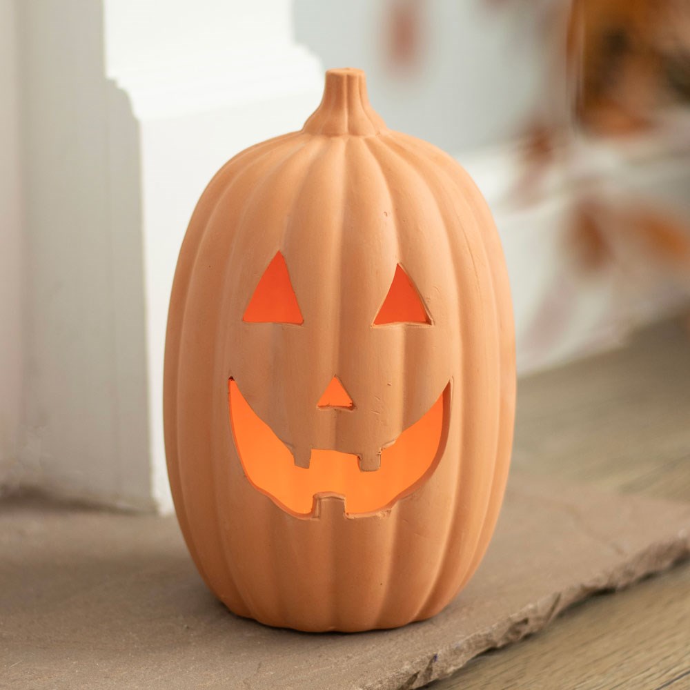 Terracotta Pumpkin Ornament 23cm