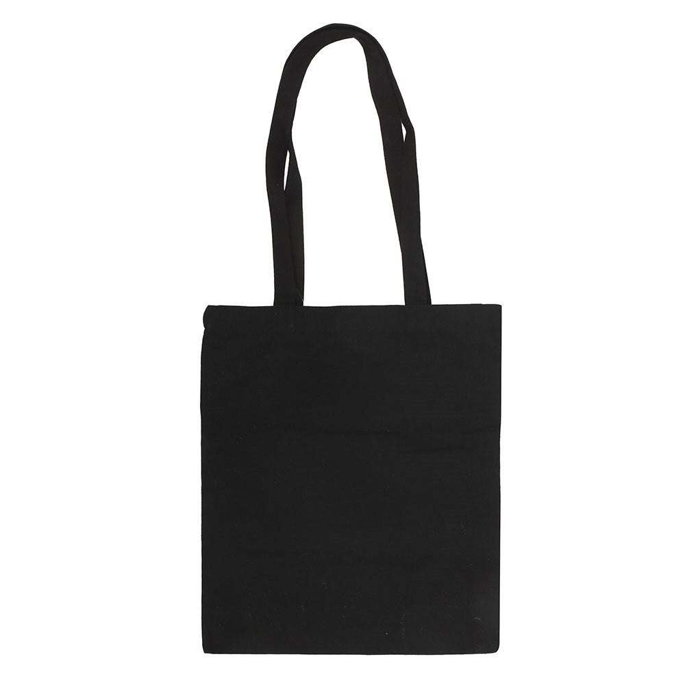 Checkerboard Print Polycotton Tote Bag with Enamel Heart Pin Badge