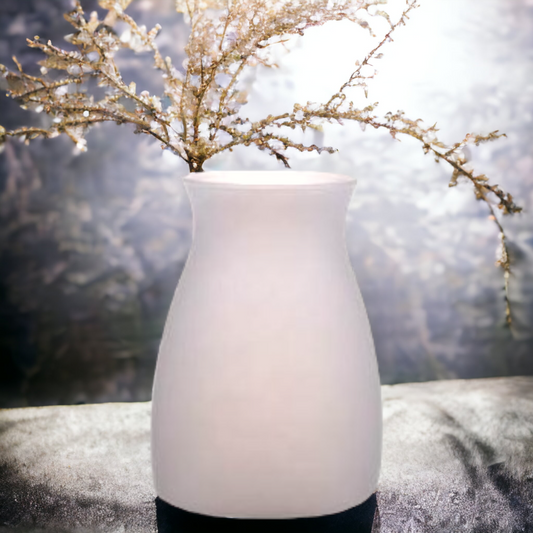 Matt White Glass Vase