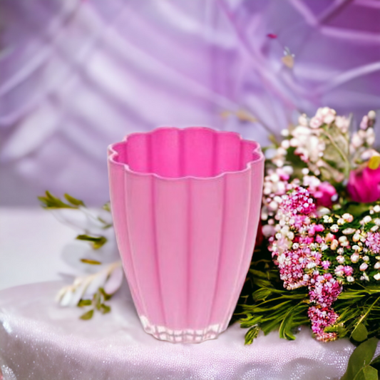 Bloom Glass Vase Pink