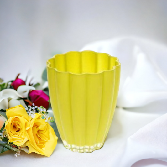 Bloom Glass Vase Lime
