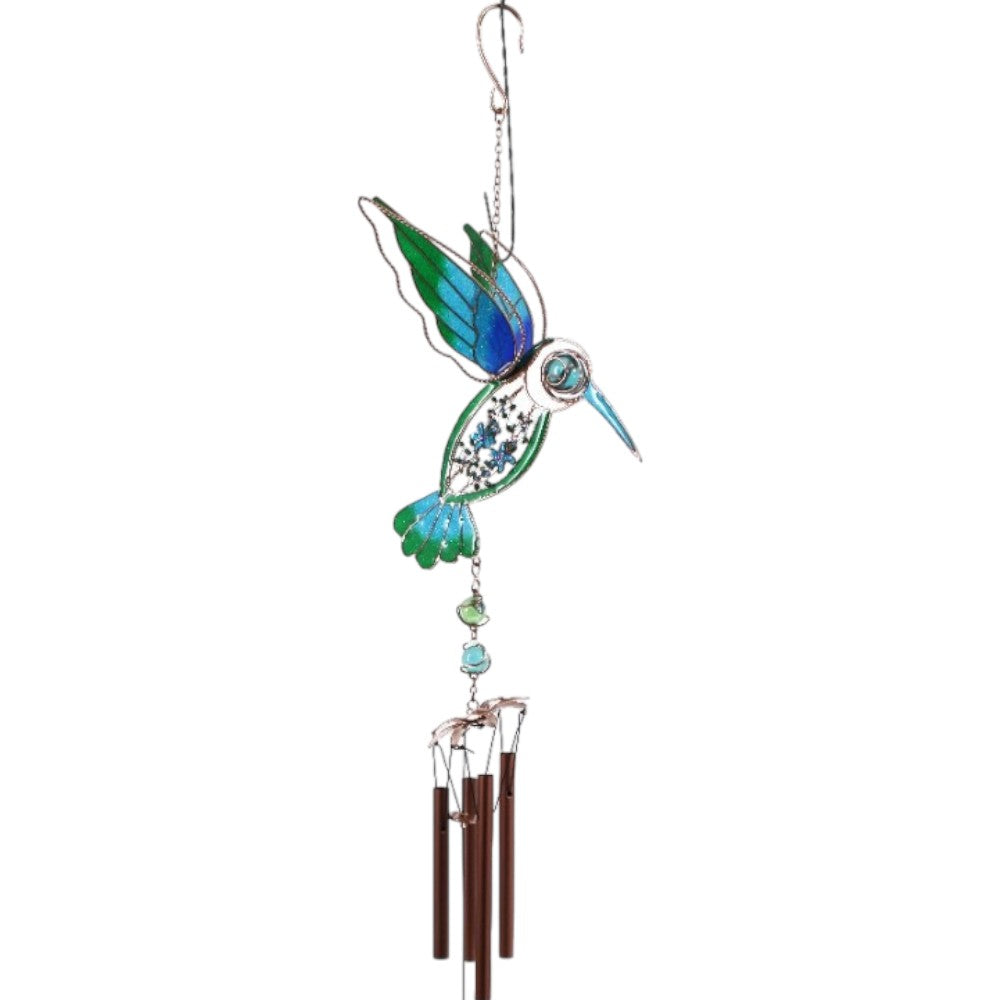 Blue/Green Hummingbird Windchime