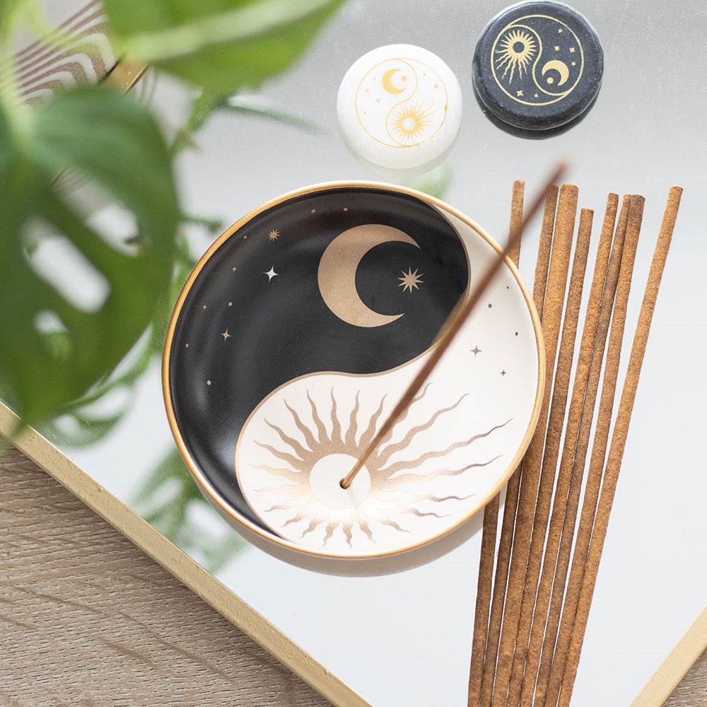 Yin Yang Ceramic Incense Holder