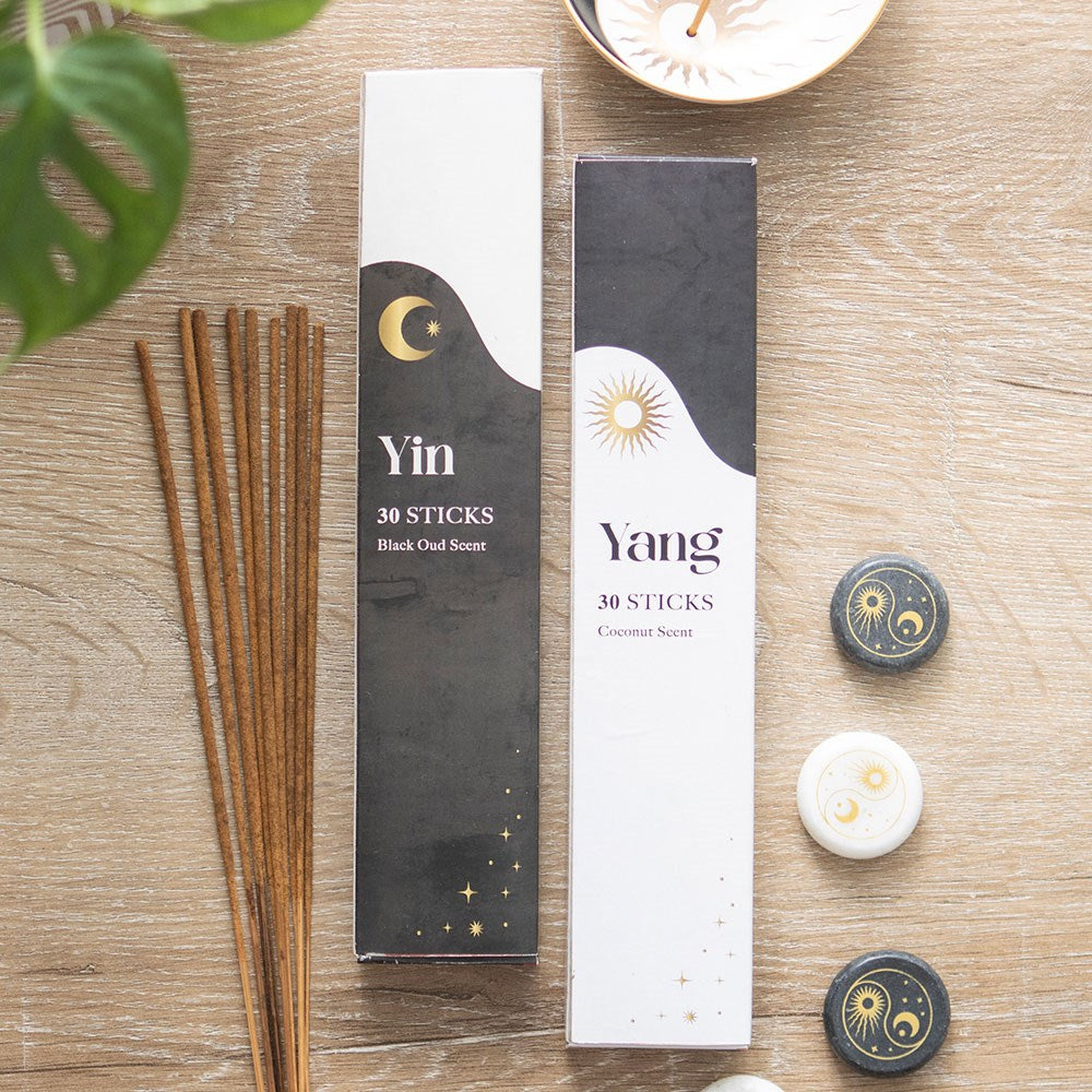 Pack of 2 Yin Yang Black Oud and Coconut Incense Stick Packs