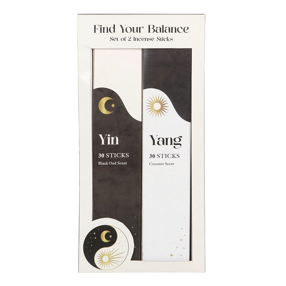 Pack of 2 Yin Yang Black Oud and Coconut Incense Stick Packs